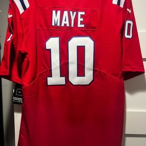 New England Patriots throwback red Drake Make Jersey